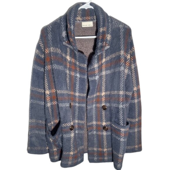 Becool Plaid Sweater Super Cozy and‎ Heavy Size M/L - Picture 1 of 5